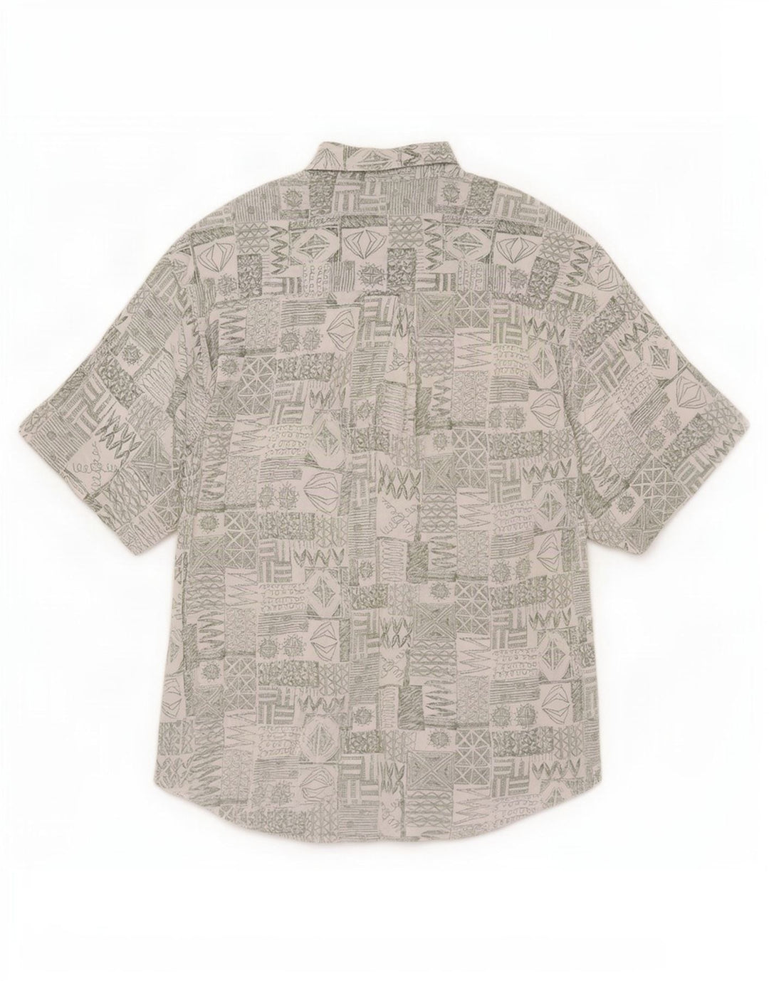 Camicia a maniche corte da uomo Club D'Amingo taglia 41/42 grande patchwork verde