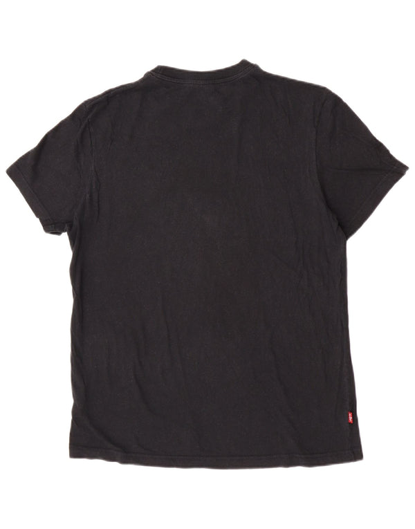 T-shirt grafica da uomo Levi's Top in cotone nero medio