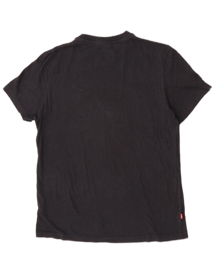 T-shirt grafica da uomo Levi's Top in cotone nero medio