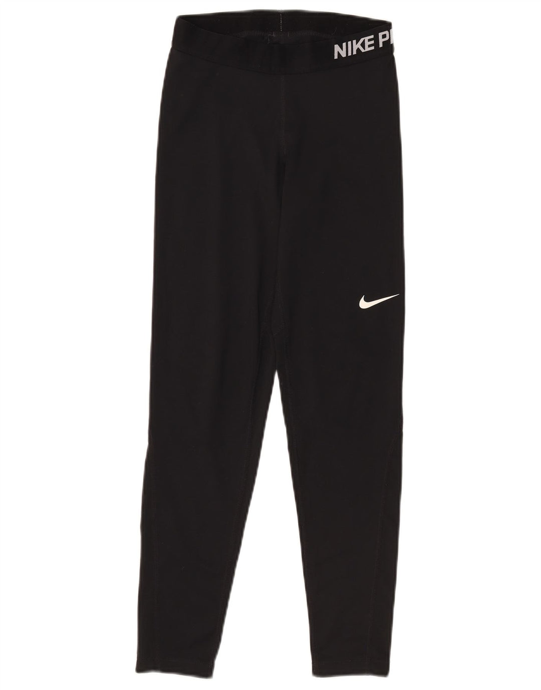 Leggings grafici Nike Dri Fit da donna UK 12 medio nero poliestere