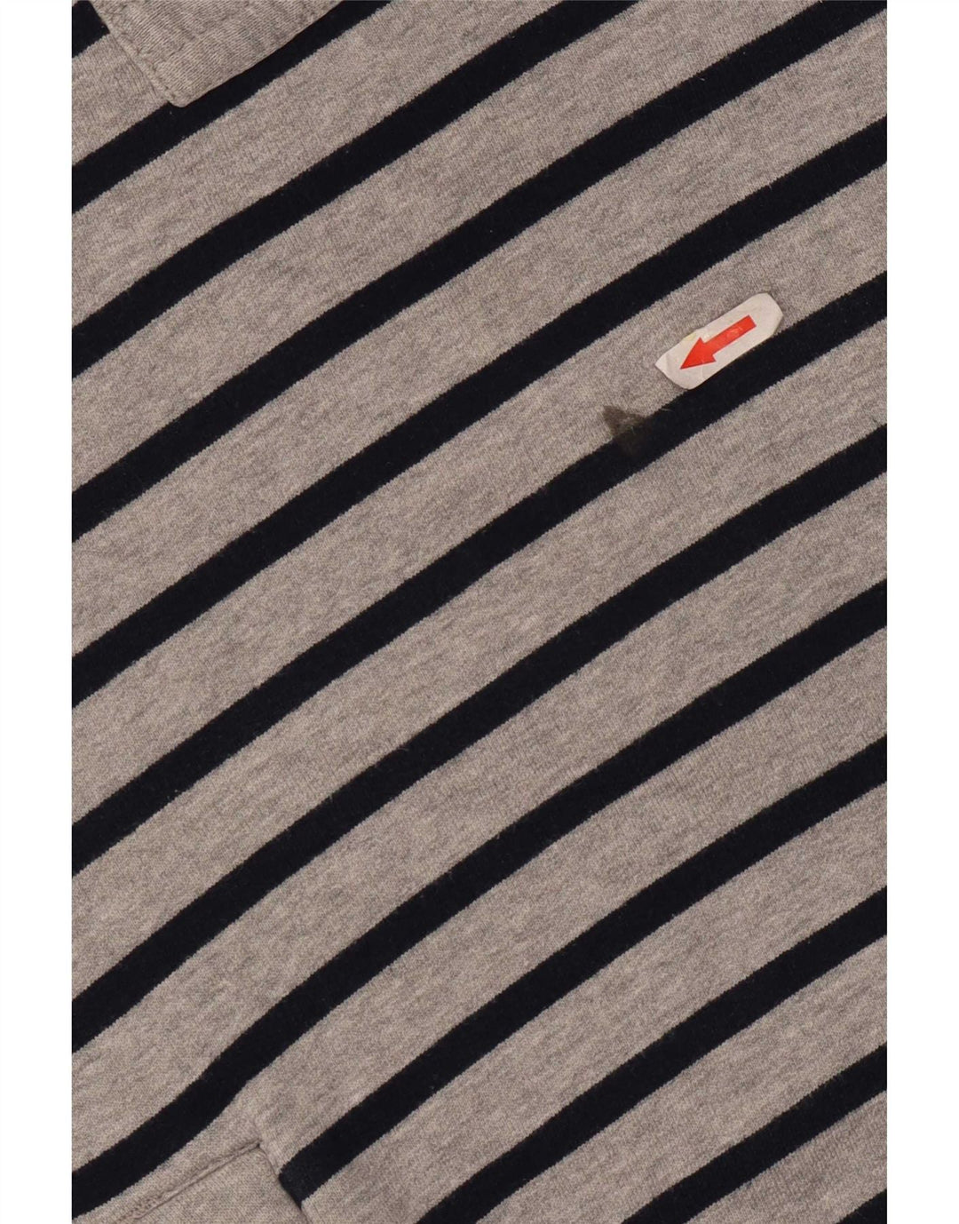 Tommy Hilfiger Uomo Felpa con collo con zip Maglione Grande Cotone a righe grigie