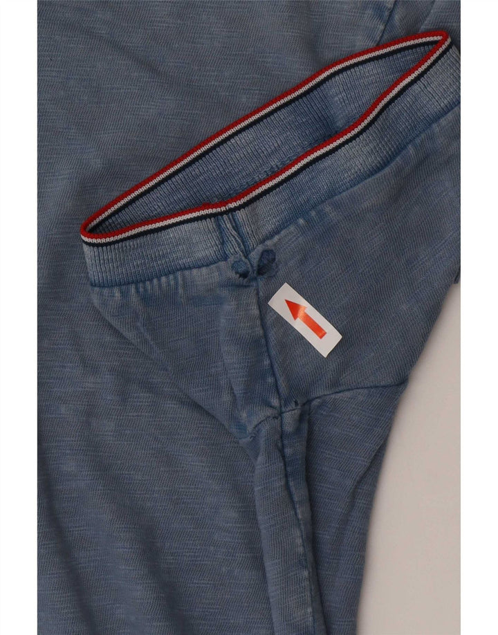 T-shirt da uomo Tommy Hilfiger Top grande in cotone blu