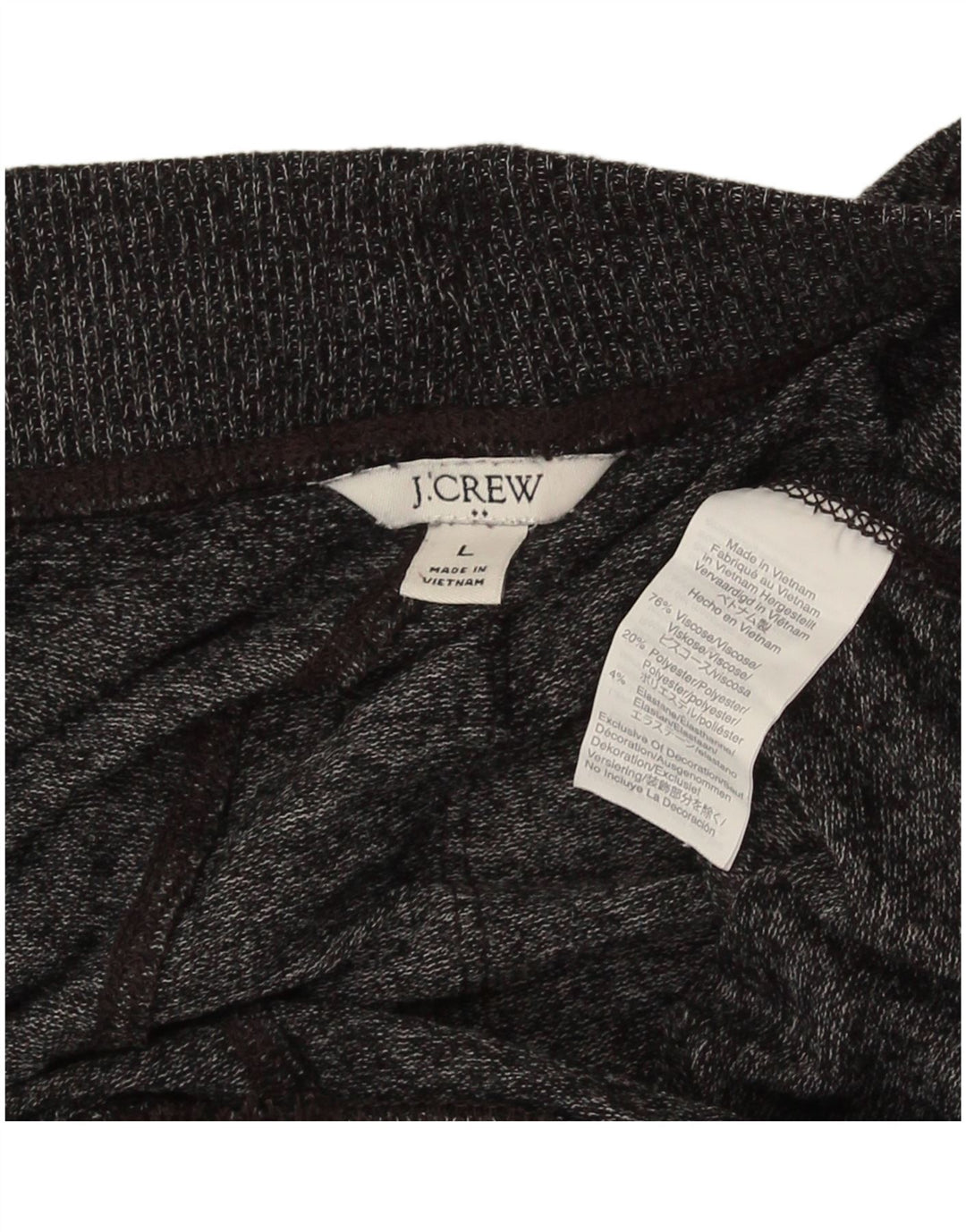 Pantaloni da tuta da donna J. Crew UK 16 Large Grigio screziato in viscosa