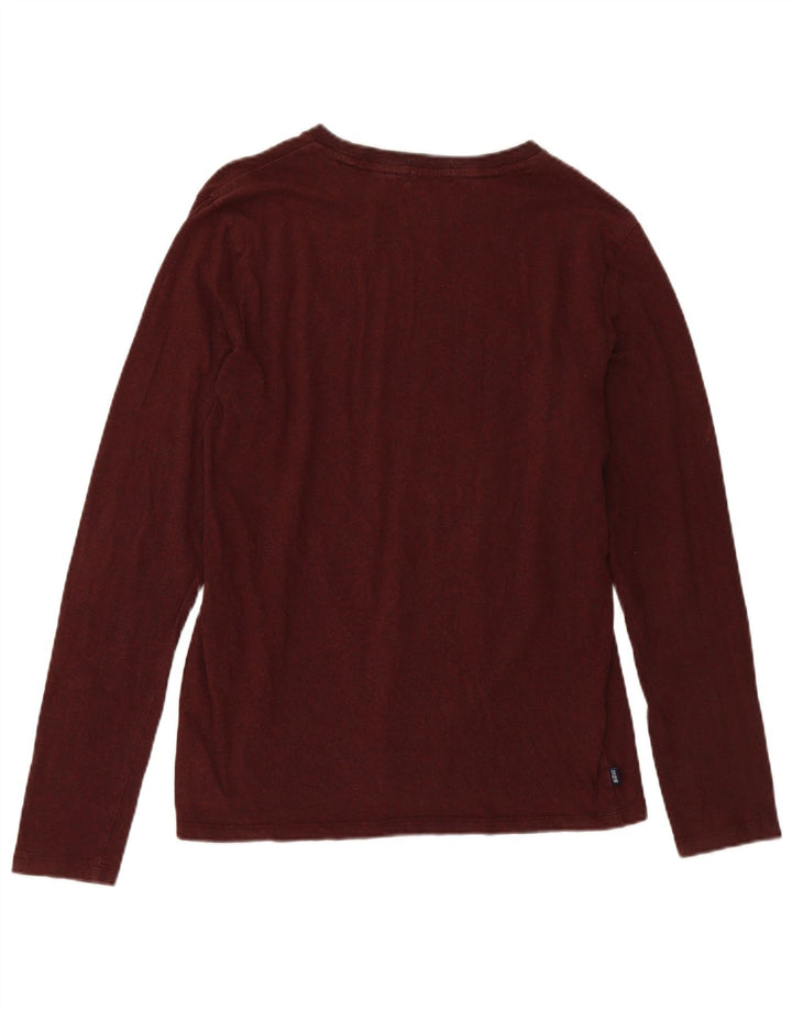 Top da uomo a manica lunga SUPERDRY XL Bordeaux