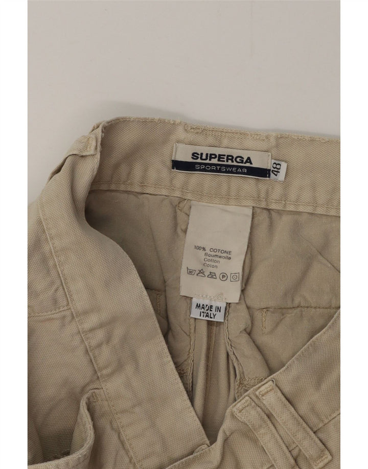 Pantaloncini cargo da uomo SUPERGA IT 48 Medium W32 Cotone beige