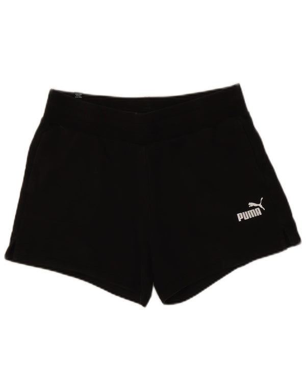 Pantaloncini sportivi da donna Puma UK 14 medio nero cotone