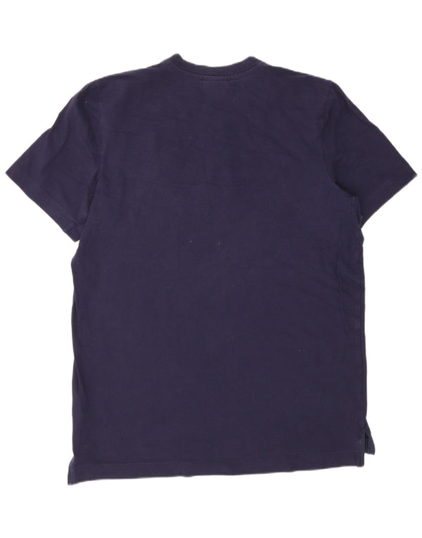T-shirt grafica da uomo Nike Top XL in cotone blu navy