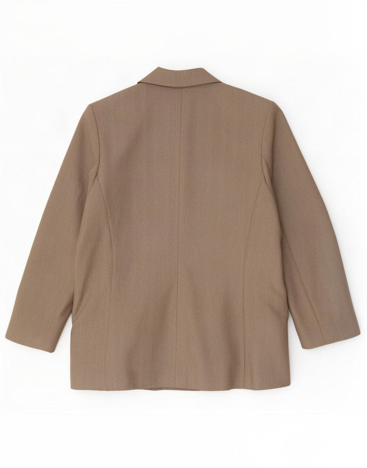 Giacca blazer da donna Debenhams UK 14 Large Khaki Herringbone