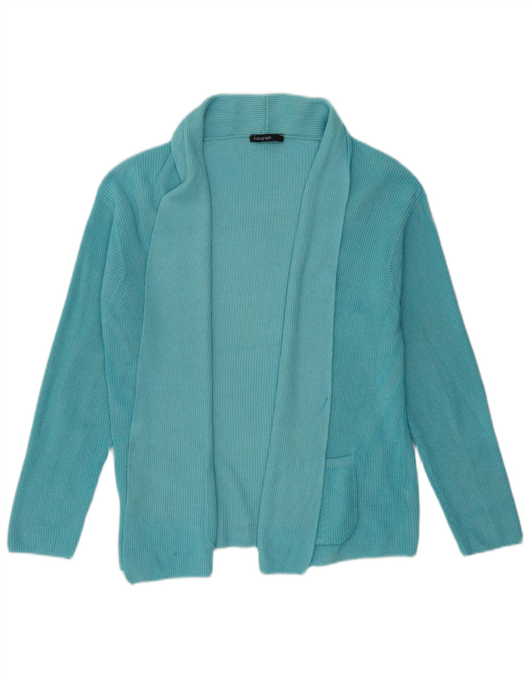 MARKS & SPENCER Maglione cardigan oversize da donna UK 16 grande blu