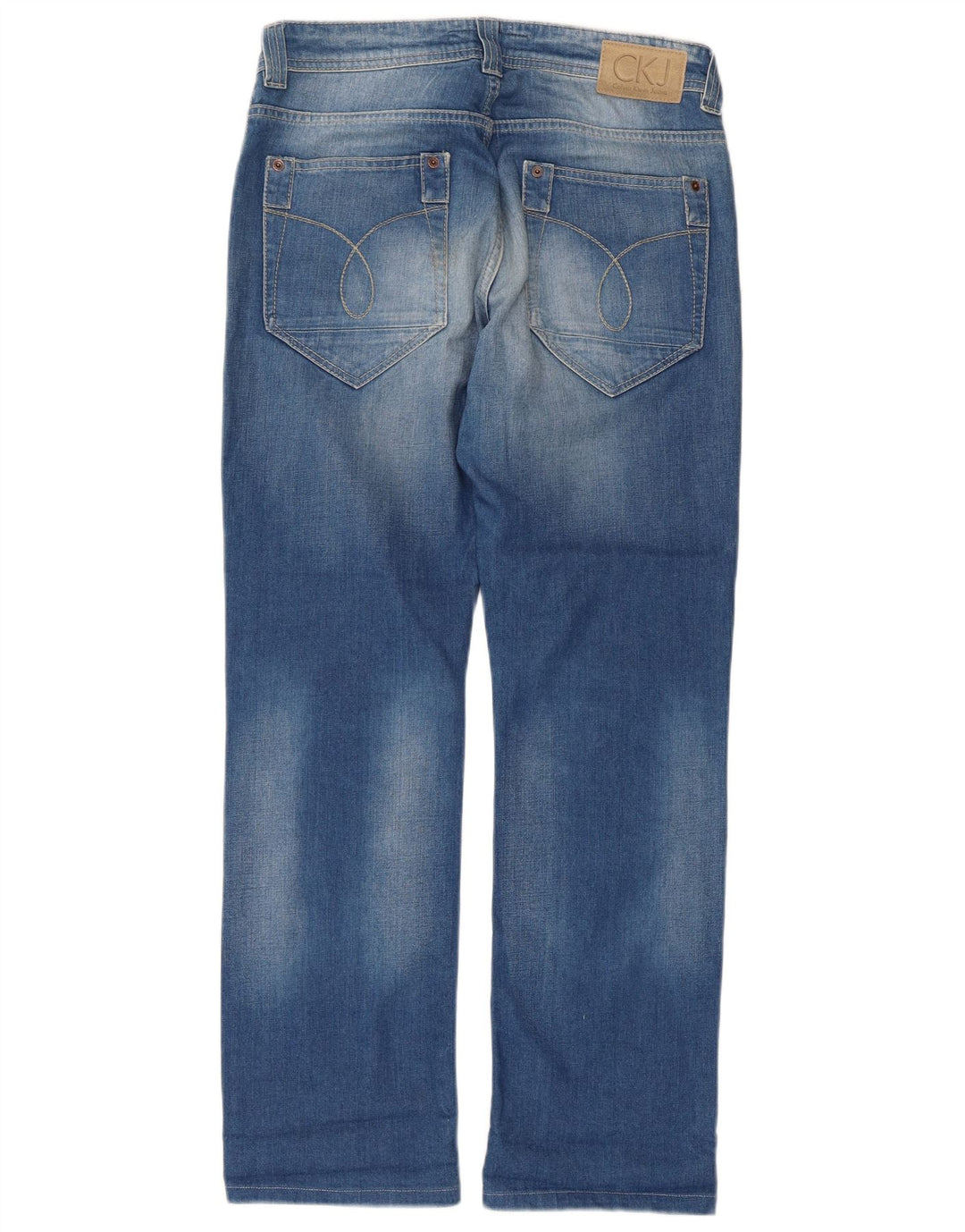 Jeans dritti da donna Calvin Klein W31 L29 cotone blu