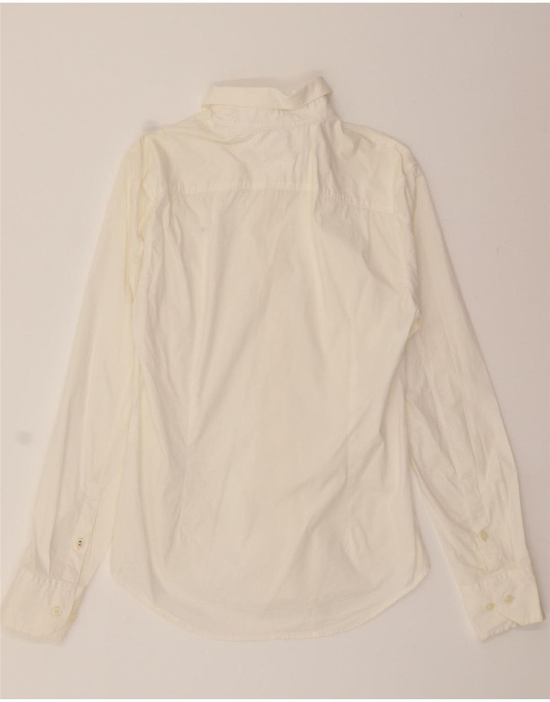 TOMMY HILFIGER Mens Shirt Medium White Vintage Tommy Hilfiger and Second-Hand Tommy Hilfiger from Messina Hembry 