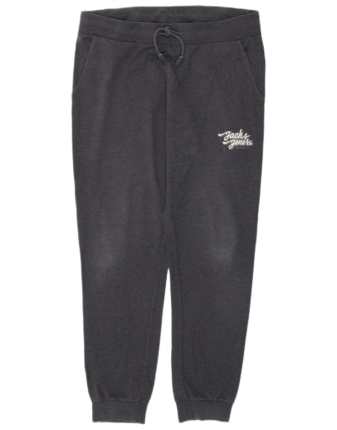 Pantaloni da tuta da uomo Jack & Jones Joggers grandi in cotone grigio