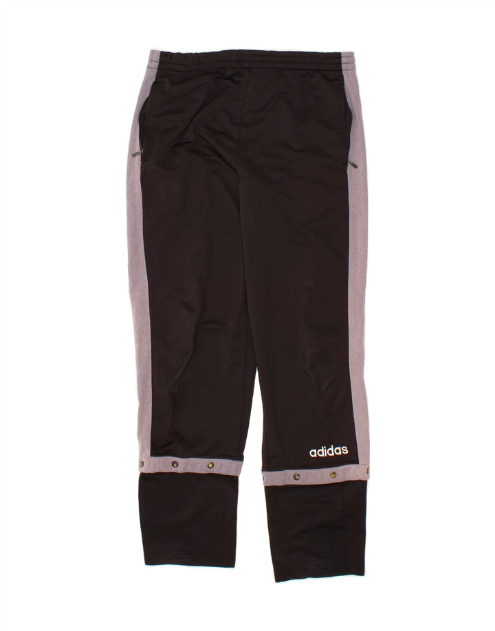 ADIDAS Boys Tracksuit Trousers 15-16 Years Black Colourblock Polyester Vintage Adidas and Second-Hand Adidas from Messina Hembry 