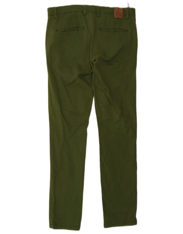 Pantaloni chino slim fit da uomo Zara EU 40 medio W34 L34 verde