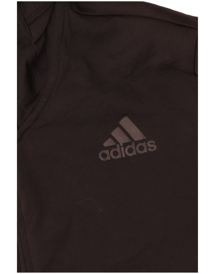 Giacca da ginnastica con cappuccio da uomo Adidas Medium nera