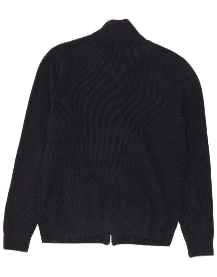 Maglione cardigan da uomo Marks & Spencer medio poliestere blu navy