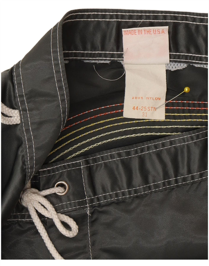 Pantaloncini da bagno da uomo Sundek in nylon color block grigio medio