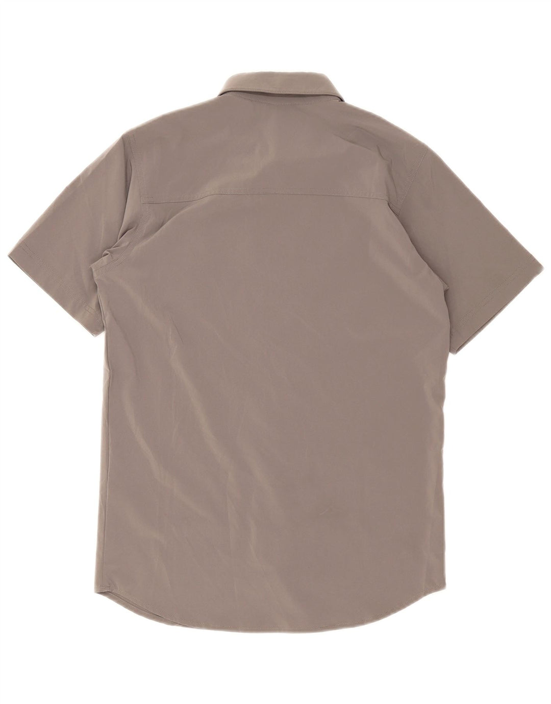 Camicia a maniche corte da uomo Columbia Small in poliestere grigio