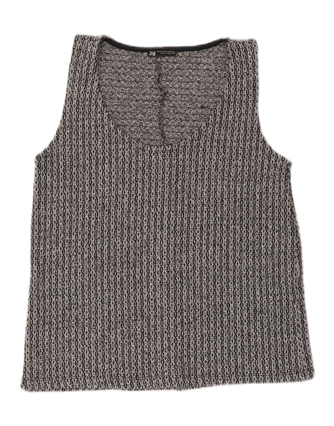 Canotta da donna Zara UK 12 Poliestere grigio medio