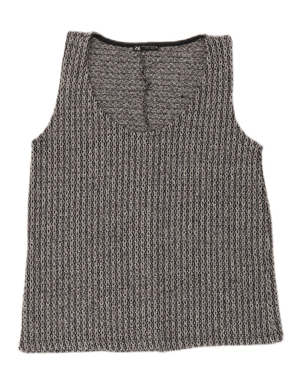 Canotta da donna Zara UK 12 Poliestere grigio medio