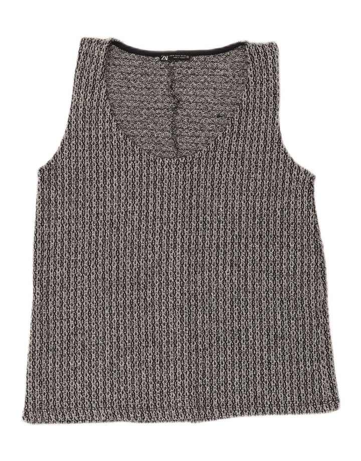 Canotta da donna Zara UK 12 Poliestere grigio medio