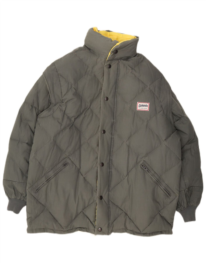 Giacca imbottita reversibile con cappuccio da uomo DOLOMITE UK 38 giallo medio