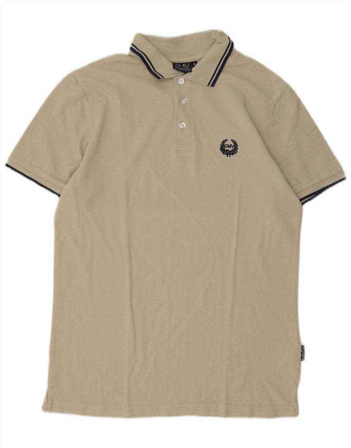 Polo Uomo Regular Fit Gian Marco Venturi In Cotone Beige Medio