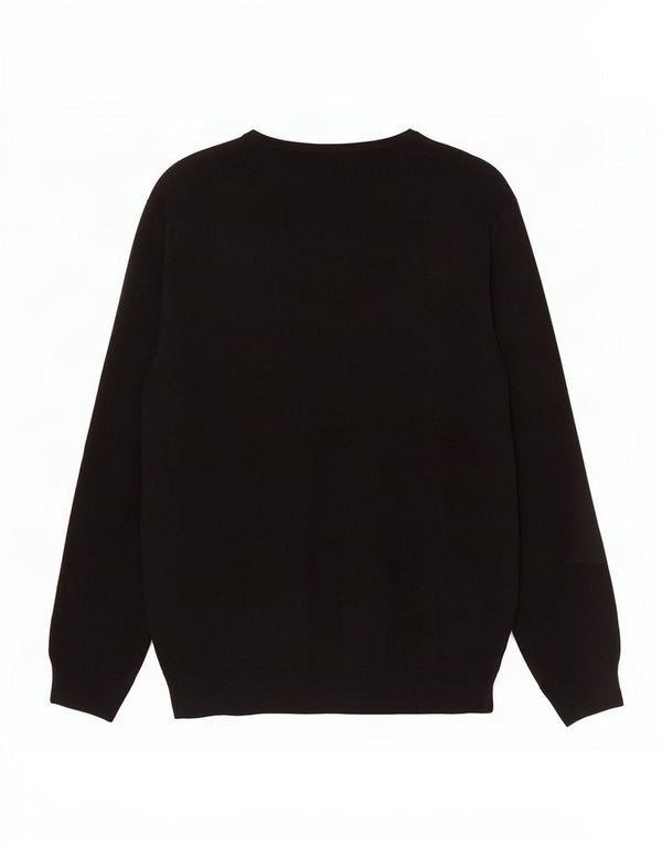 Maglione con scollo a V da donna Marks & Spencer UK 24 4XL Acrilico nero