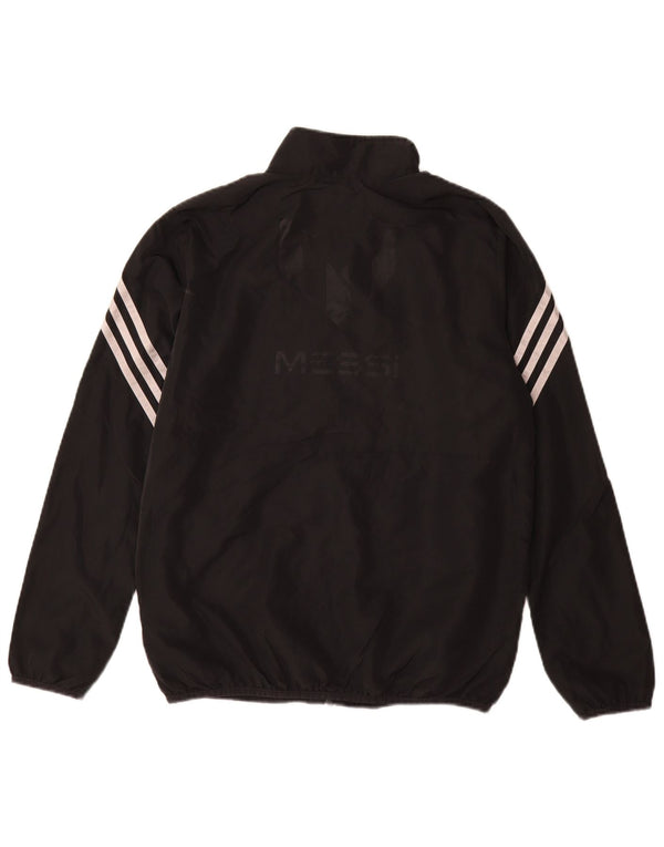 Giacca della tuta grafica Adidas da ragazza MESSI Graphic 13-14 anni in poliestere nero