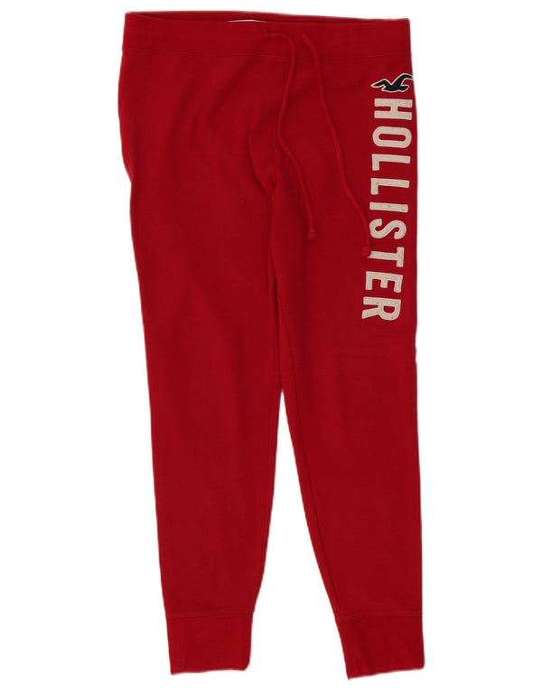 Pantaloni da tuta Hollister Graphic da donna Joggers UK 14 Large Rossi