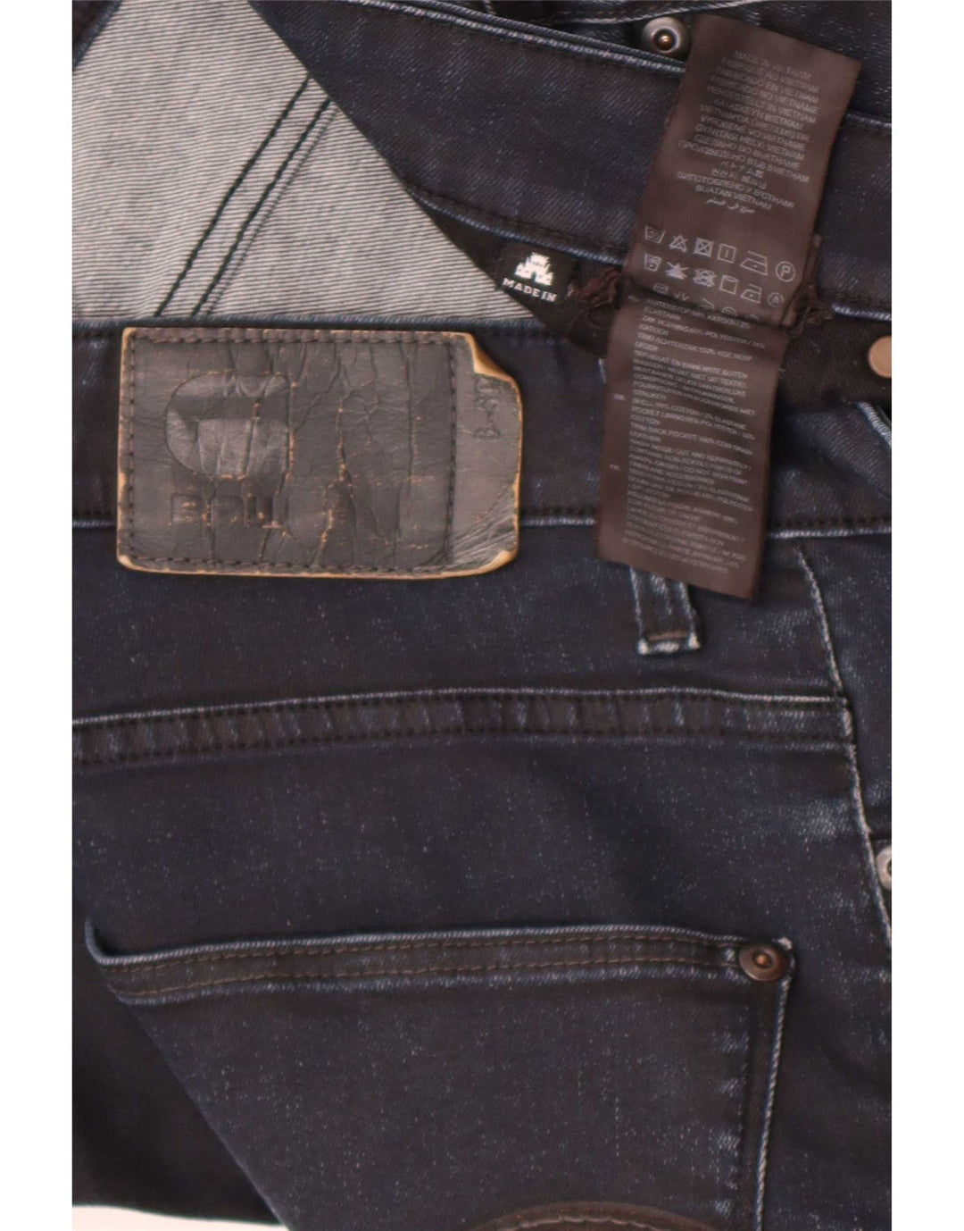 Jeans slim Revend da uomo G-Star W32 L34 cotone blu navy