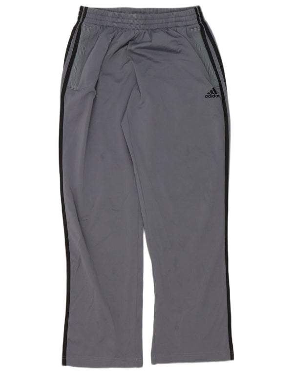 Pantaloni da tuta Adidas da uomo piccoli in poliestere grigio