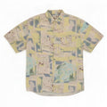 Camicia Bodoni da uomo a maniche corte taglia 39/40 Patchwork medio multicolore