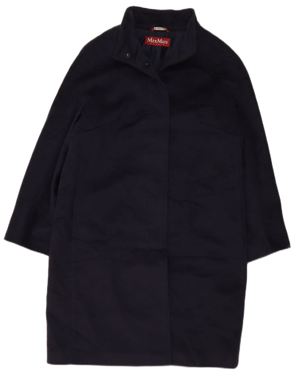Cappotto da donna Max Mara UK 16 Large in lana vergine blu navy