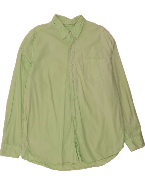 CHAPS Mens Shirt XL Green Cotton