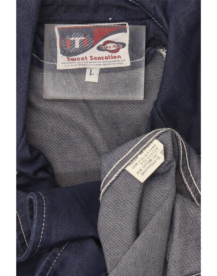 Cappotto da marinaio da uomo Take Two UK 40 grande poliestere blu navy