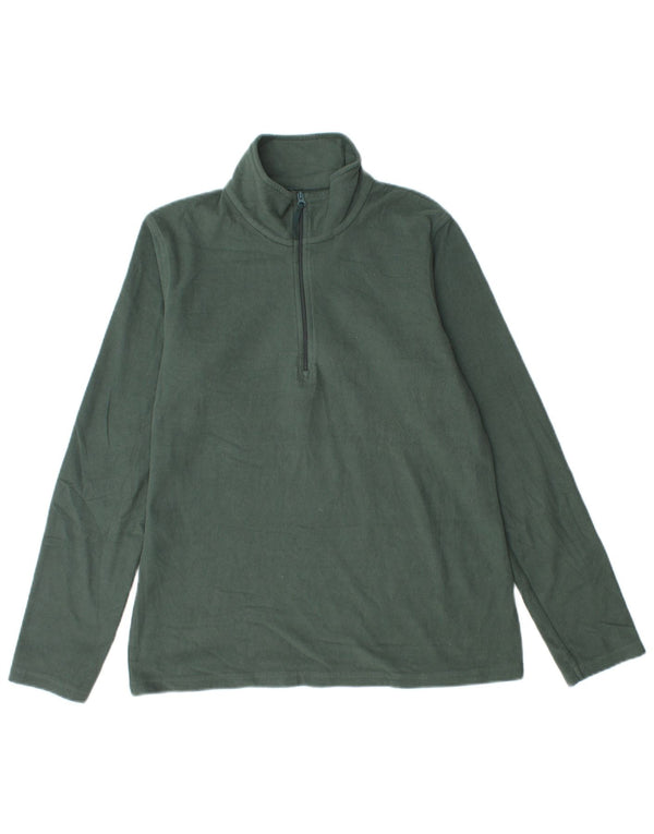 Maglione in pile da donna con collo con zip Mountain Warehouse UK 12 Verde medio
