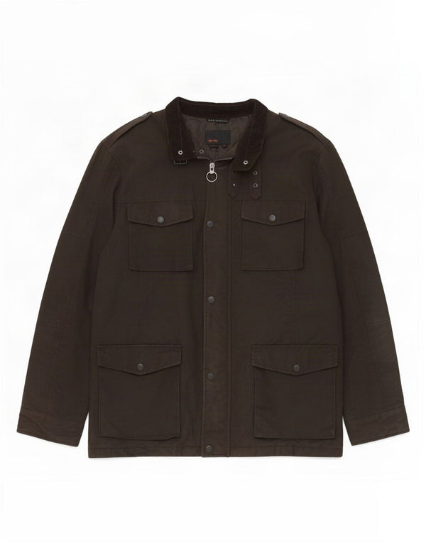 Giacca da uomo in cotone cerato Zara UK 44 2XL Marrone
