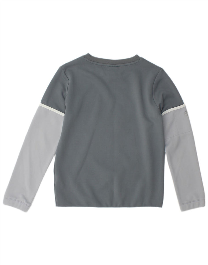 Maglia grafica Nike da ragazzo a maniche lunghe 10-11 anni Colorblock grigio medio