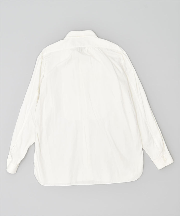 C.P. COLLEZIONE Camicia da uomo taglia 43 grande cotone bianco vintage