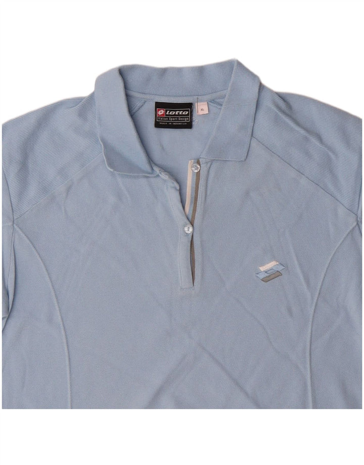 Polo da donna LOTTO UK 18 XL cotone blu