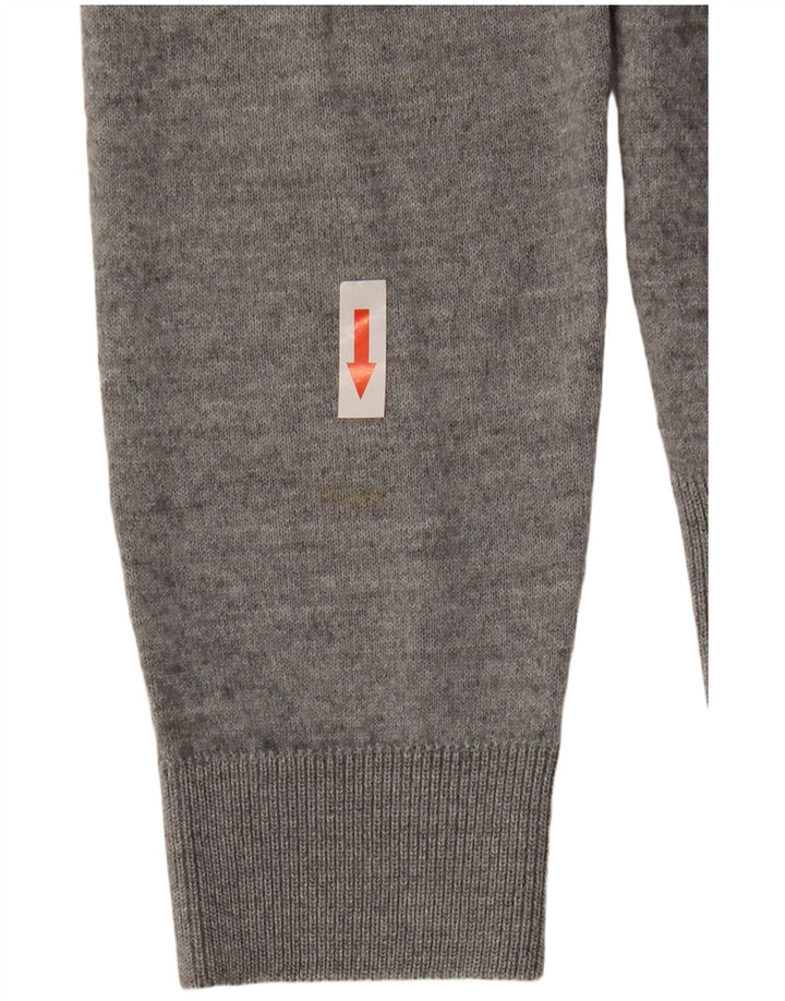 Maglione cardigan da uomo Zara grigio medio screziato
