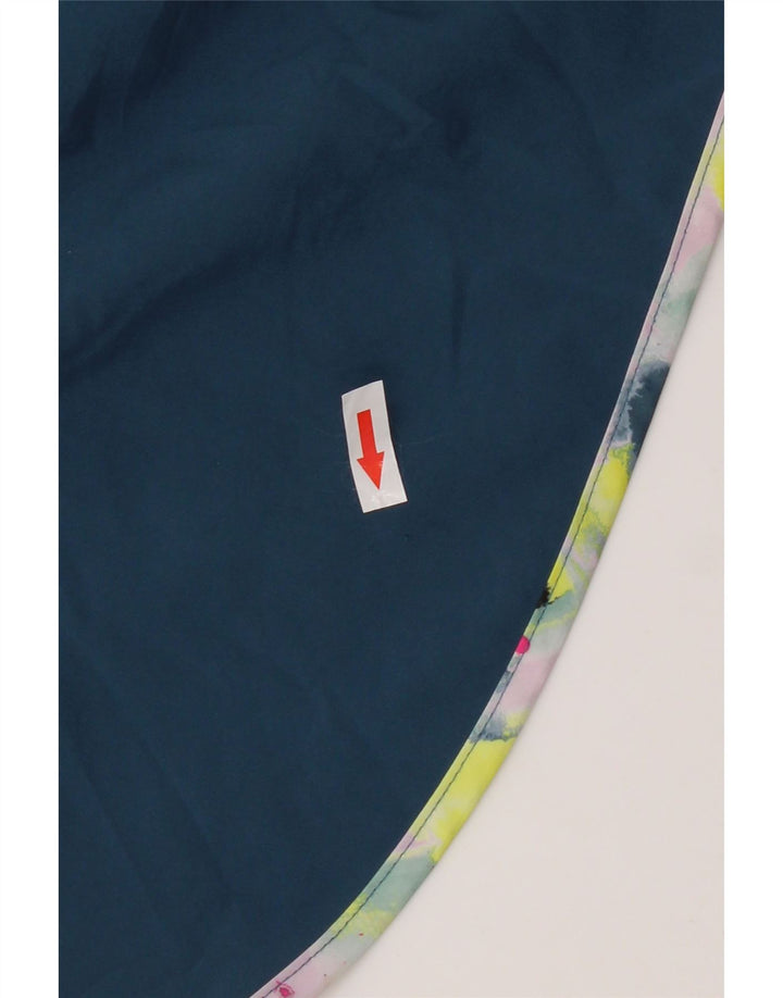 Pantaloncini sportivi grafici da donna New Balance UK 14 poliestere blu medio