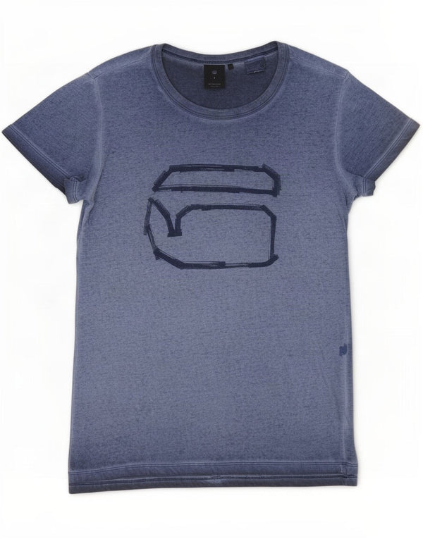 T-shirt grafica da donna Betty Barclay Top UK 8 piccola blu