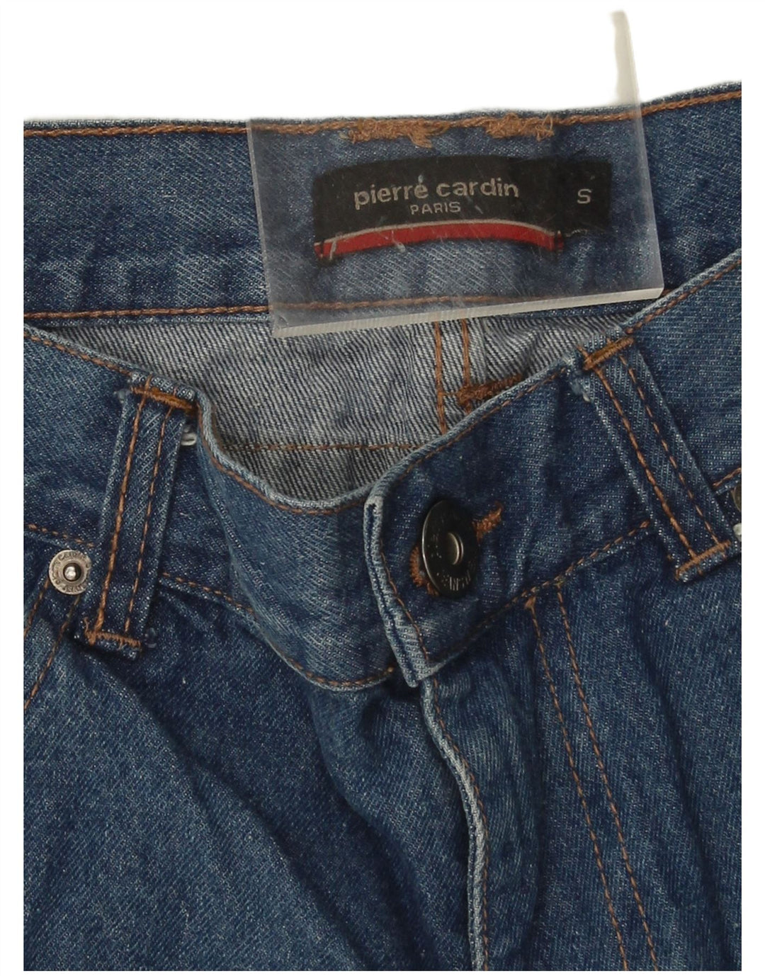 Pantaloncini di jeans da uomo Pierre Cardin piccoli W28 cotone blu