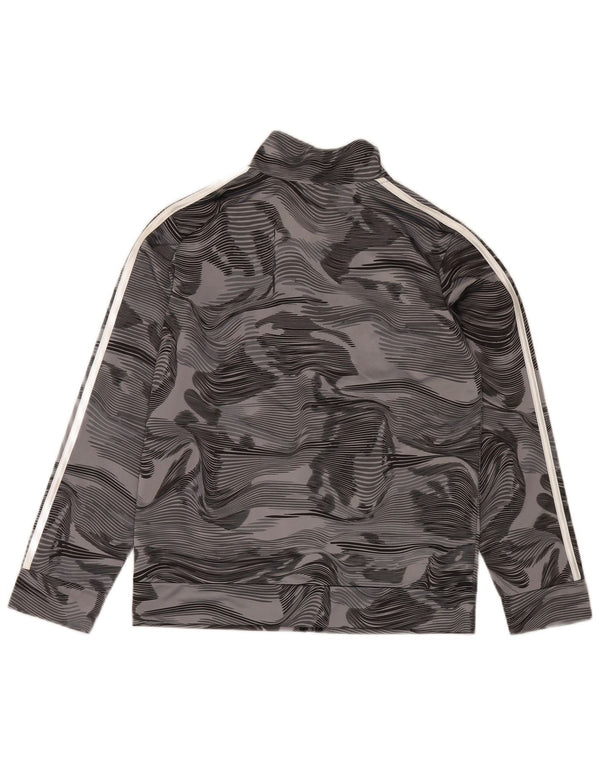 Giacca Top della Tuta da Ragazzo Adidas 14-15 Anni Large Grigia Camouflage