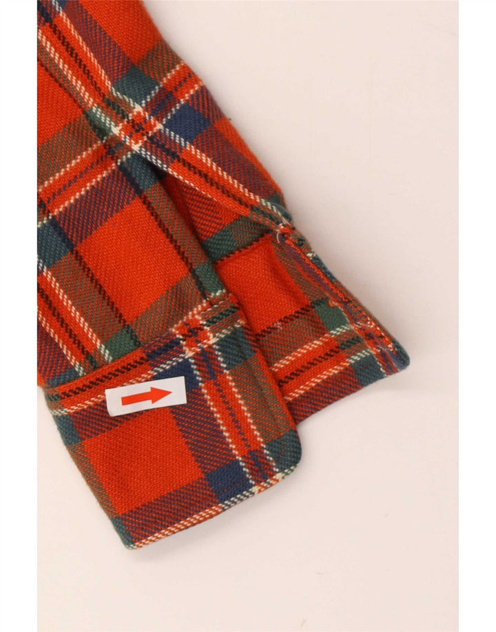Ralph Lauren Camicia in flanella da donna US 6 Medium Orange Check