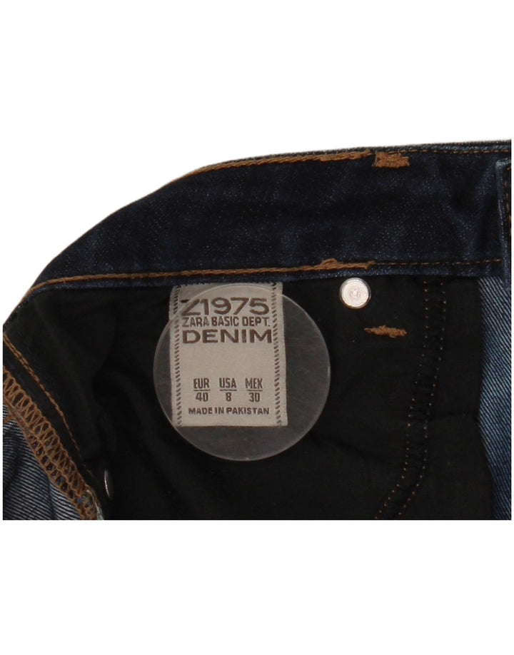 Jeans skinny da donna a vita media ZARA EU 40 medio W30 L30 blu navy