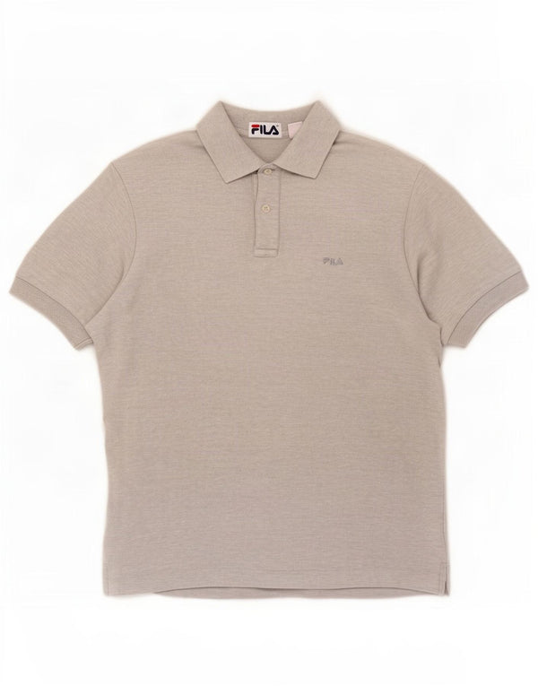 Polo da uomo Fila Small grigia screziata