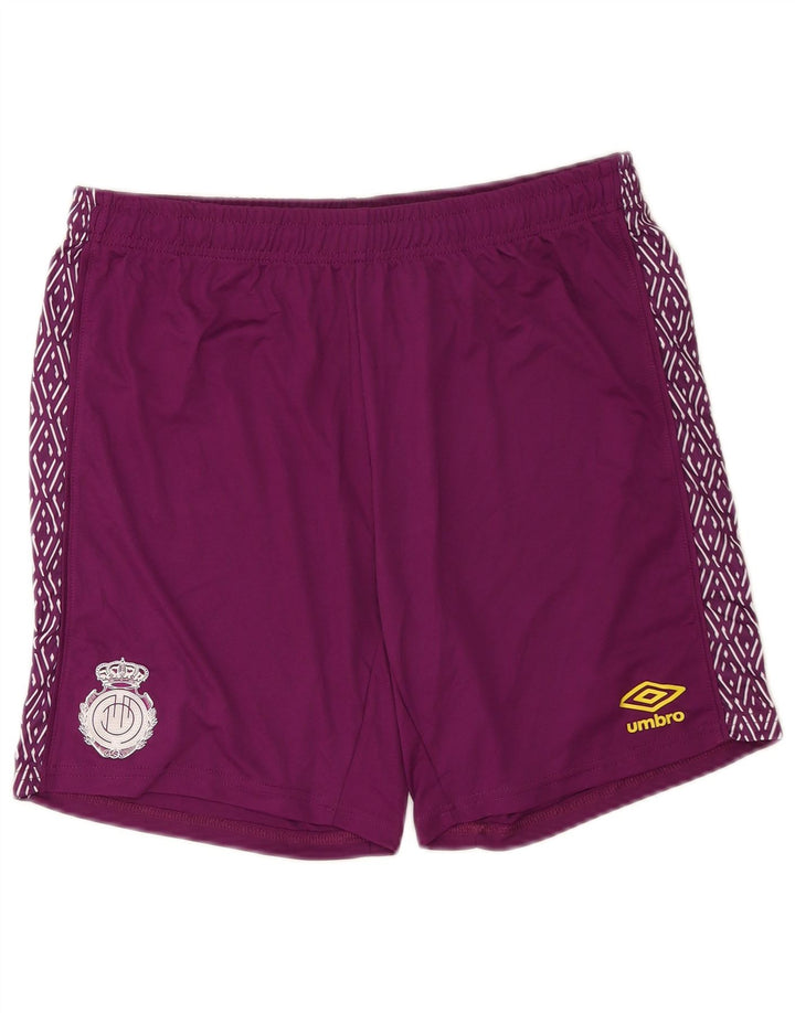 Pantaloncini sportivi grafici da uomo Umbro grandi in poliestere viola